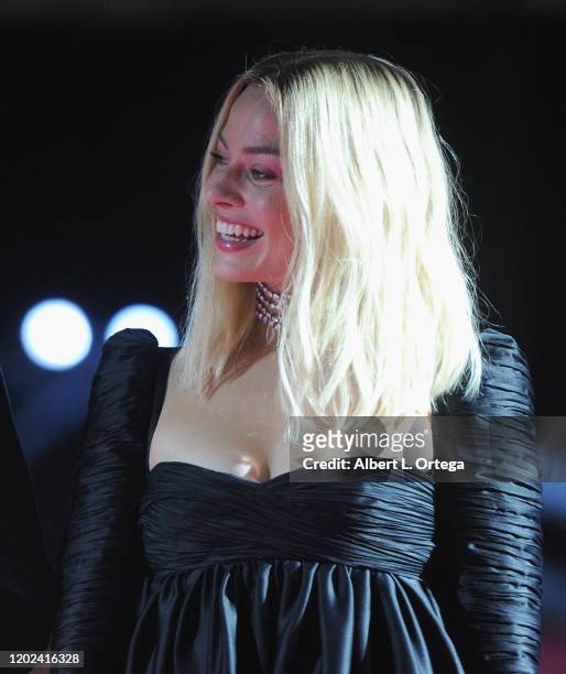 Margot Robbie attends A Night of Music and Mayhem in "Harleywood," hosted by the cast of "Bird Of Prey " held at Hollywood and Highland on January...