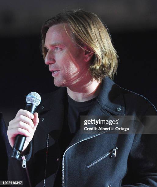 Ewan McGregor attends A Night of Music and Mayhem in "Harleywood," hosted by the cast of "Bird Of Prey " held at Hollywood and Highland on January...