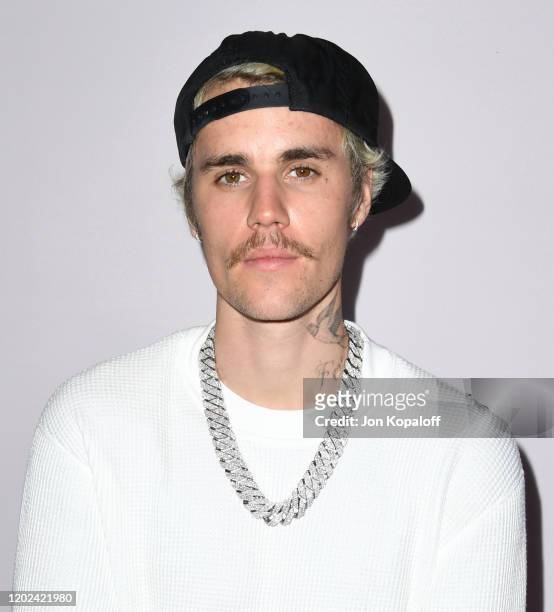 Justin Bieber attends the premiere of YouTube Originals' "Justin Bieber: Seasons" at Regency Bruin Theatre on January 27, 2020 in Los Angeles,...
