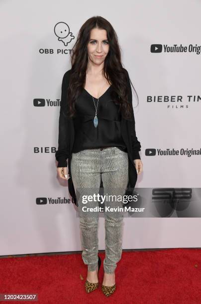 Pattie Mallette attends YouTube Originals "Justin Bieber: Seasons" premiere at Regency Bruin Theater on January 27, 2020 in Westwood, California.