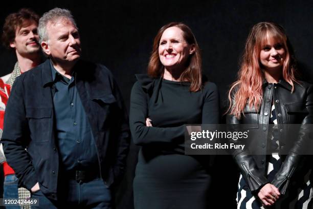 Matthew Gray Gubler, Paul Reiser, Molly Shannon and Debby Ryan attend the 2020 Sundance Film Festival - "Horse Girl" Premiere at The Ray on January...