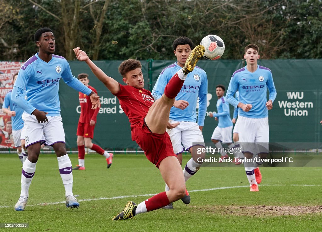 Liverpool v Manchester City - Premier League U18