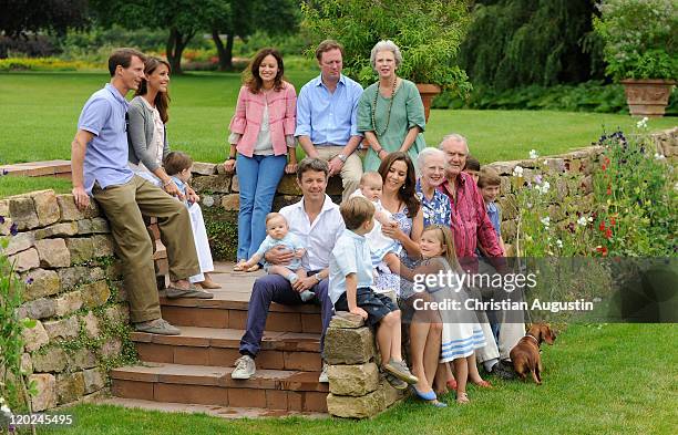 Prince Joachim of Denmark, Princess Marie of Denmark, son Prince Frederik ,Carina Axelsson, Gustav Prince Zu Sayn-Wittgenstein-Berleburg, Princess...