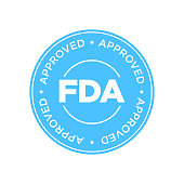 FDA Approved (Food and Drug Administration) icon, symbol, label, badge, logo, seal.