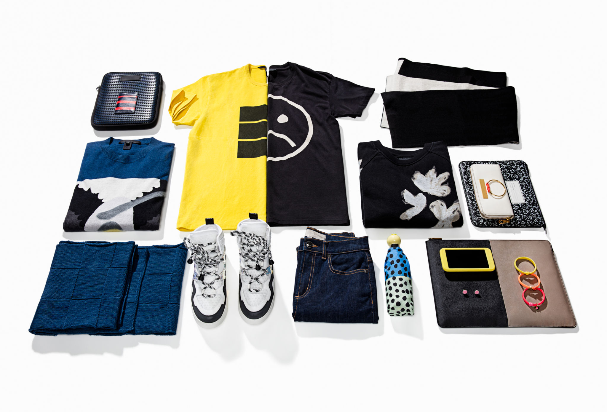 Men’s clothing with personal accessories Men’s clothing with personal accessories