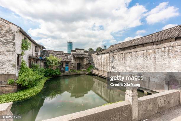 inkwell, a famous scenic spot in shaoxing city, zhejiang province, china - shaoxing stock pictures, royalty-free photos & images