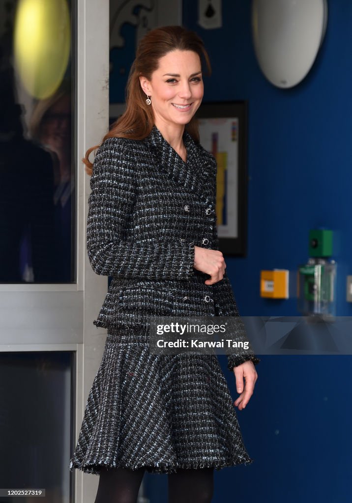 The Duchess Of Cambridge Visits The National Portrait Gallery Workshop At Evelina London Children's Hospital
