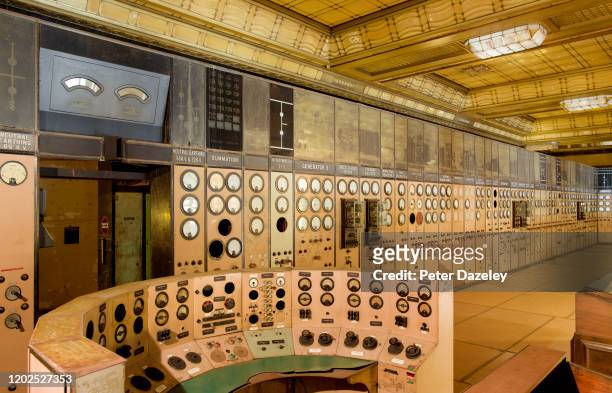 View of the Battersea Power Station Control Room A Side of the station on June 3,2010 in London,England.