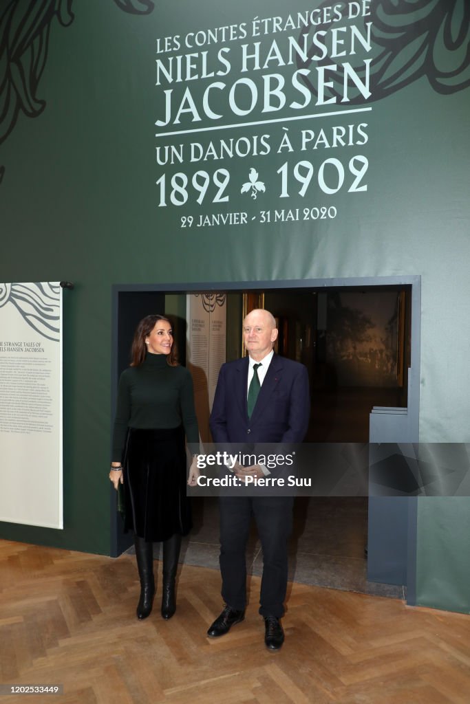 Princess Marie of Denmark Visits the "Les Contes Etranges De Niels Hansen Jacobsen" At Musee Bourdelle In Paris