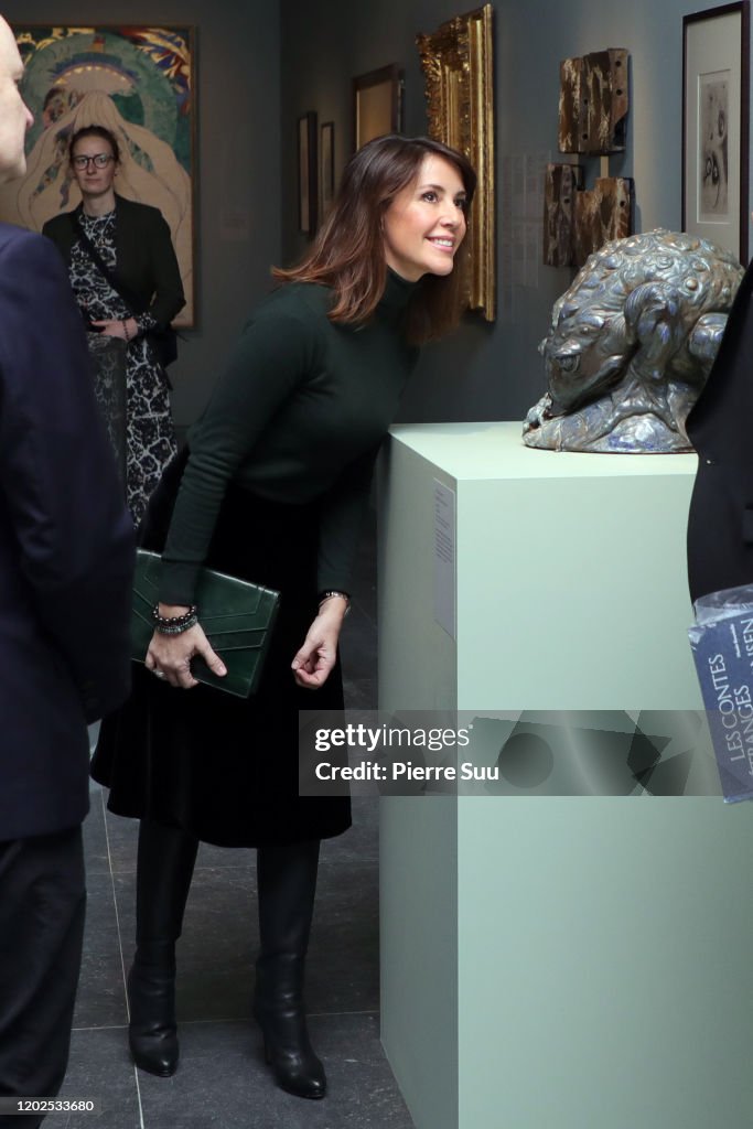 Princess Marie of Denmark Visits the "Les Contes Etranges De Niels Hansen Jacobsen" At Musee Bourdelle In Paris