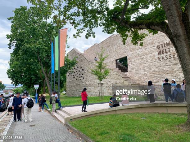 grimms welt museum in kassel, brothers grimm museum - kassel stock-fotos und bilder