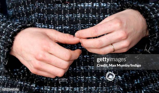 Catherine, Duchess of Cambridge joins a workshop run by the National Portrait Gallery's Hospital Programme at Evelina Children's Hospital on January...