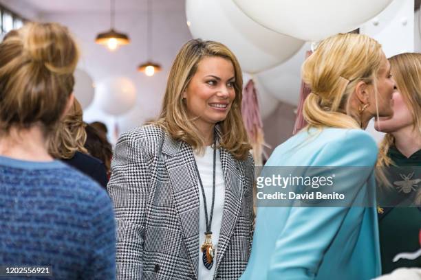 Carla Goyanes attends the 'The Petit Special Day' fashion show during Mercedes Benz Fashion Week Madrid Autumn/Winter 2020-21 on January 28, 2020 in...