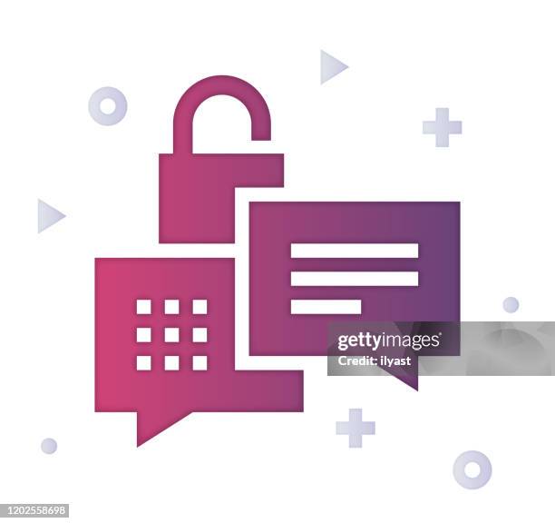 end-to-end optimization gradient color & paper-cut style icon design - finishing stock illustrations