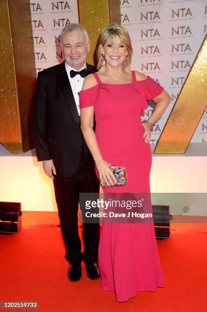 Eamonn Holmes and Ruth Langsford attend the National Television Awards 2020 at The O2 Arena on January 28, 2020 in London, England.