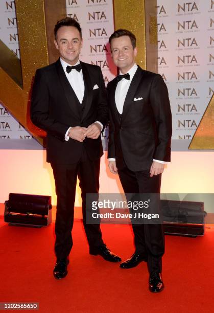 Anthony McPartlin and Declan Donnelly attend the National Television Awards 2020 at The O2 Arena on January 28, 2020 in London, England.
