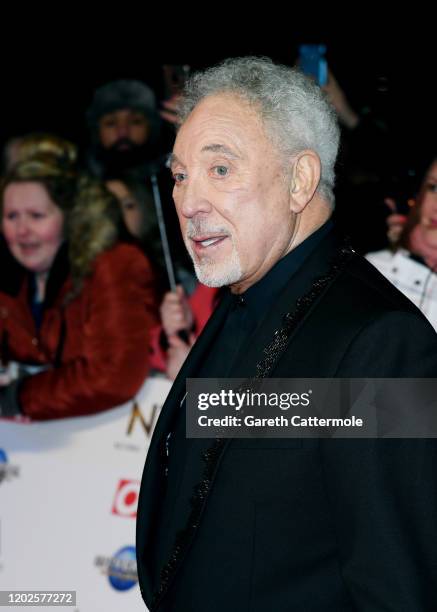 Sir Tom Jones attends the National Television Awards 2020 at The O2 Arena on January 28, 2020 in London, England.