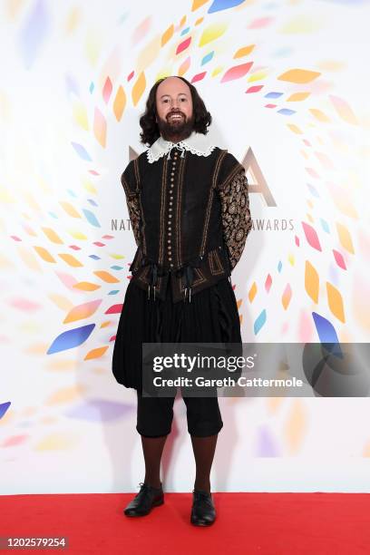 David Mitchell poses in the winners room during the National Television Awards 2020 at The O2 Arena on January 28, 2020 in London, England.