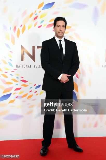 David Schwimmer poses in the winners room during the National Television Awards 2020 at The O2 Arena on January 28, 2020 in London, England.