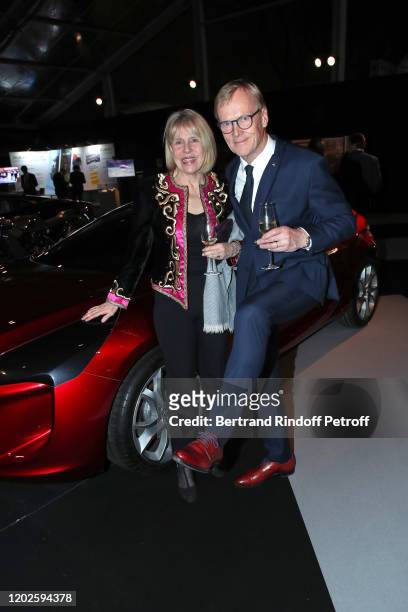 Ari Vatanen and his wife Rita Helen Holmborg attend the 35th International Automobile Festival at Hotel des Invalides on January 28, 2020 in Paris,...