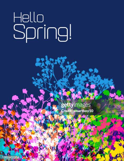 spring flowers - carnation vector stock illustrations