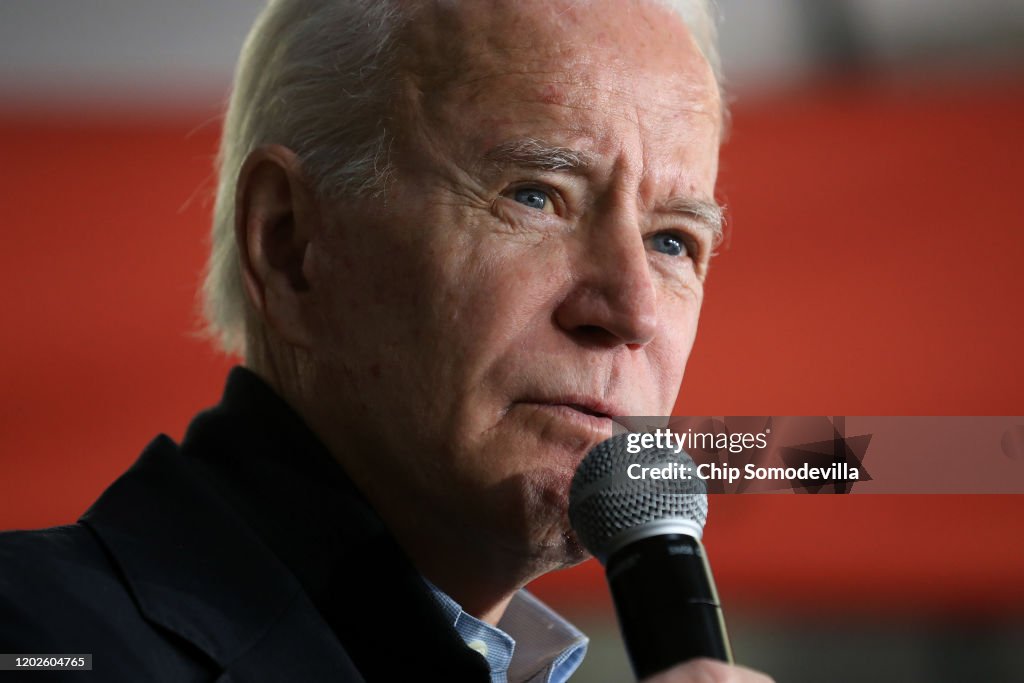 Democratic Presidential Candidate Joe Biden Campaigns In Iowa