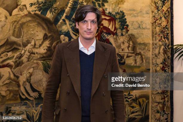 Luis Medina attends the Tette By Odette fashion show during the Mercedes Benz Fashion Week Autumn/Winter 2020-2021 on January 28, 2020 in Madrid,...