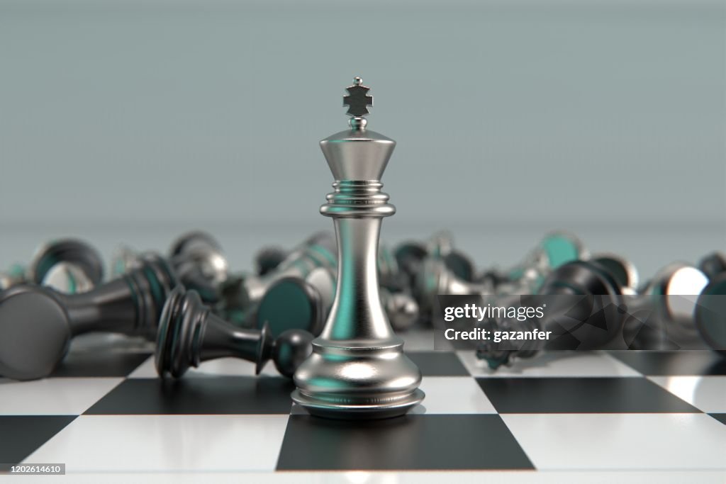 3d Rendered Metal Chess Pieces High-Res Stock Photo - Getty Images