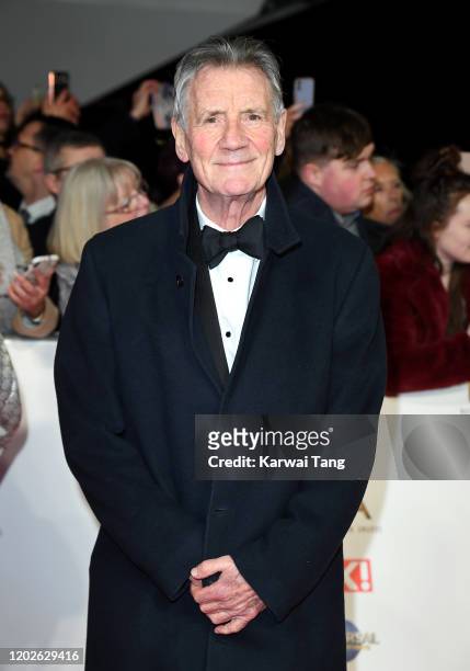 Sir Michael Palin attends the National Television Awards 2020 at The O2 Arena on January 28, 2020 in London, England.