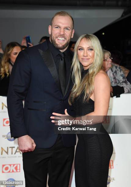 James Haskall and Chloe Madeley attends the National Television Awards 2020 at The O2 Arena on January 28, 2020 in London, England.