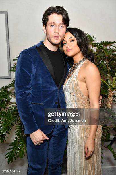 James Scully and Carmela Zumbado attend the 22nd CDGA at The Beverly Hilton Hotel on January 28, 2020 in Beverly Hills, California.