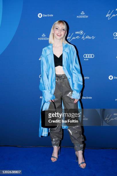 German actress Lina Larissa Strahl attends the Blue Hour Party hosted by ARD during the 70th Berlinale International Film Festival at Museum der...