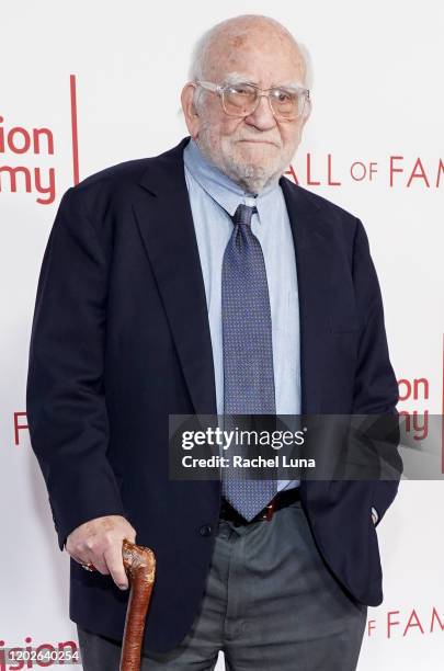 Ed Asner attends the Television Academy's 25th Hall Of Fame Induction Ceremony at Saban Media Center on January 28, 2020 in North Hollywood,...