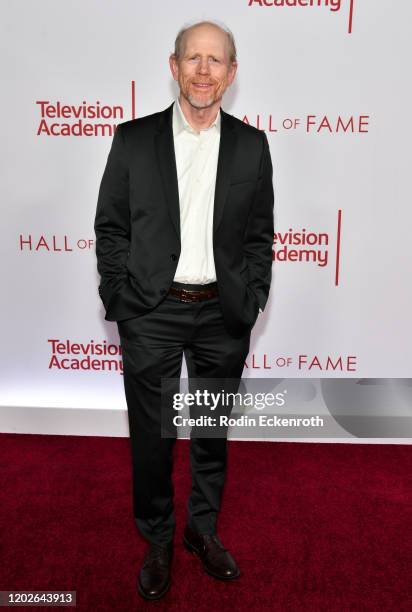 Filmmaker Ron Howard attends the Television Academy's 25th Hall Of Fame Induction Ceremony at Saban Media Center on January 28, 2020 in North...