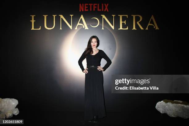 Daniela Virgilio attends the Netflix's "Luna Nera" Premiere photocall on January 28, 2020 at Horti Sallustiani in Rome, Italy.