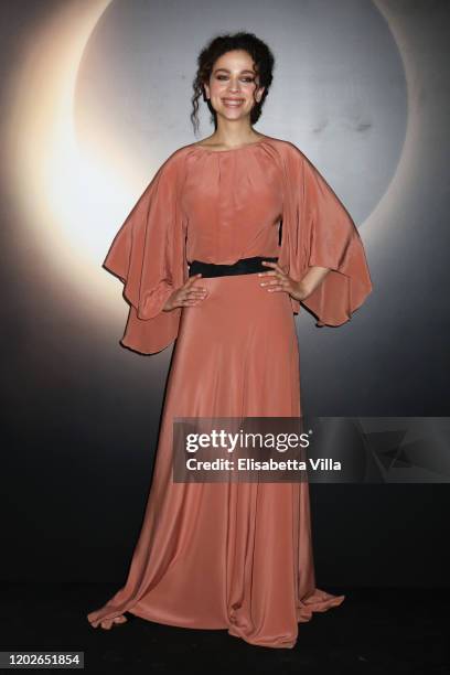 Antonia Fotaras attends the Netflix's "Luna Nera" Premiere photocall on January 28, 2020 at Horti Sallustiani in Rome, Italy.