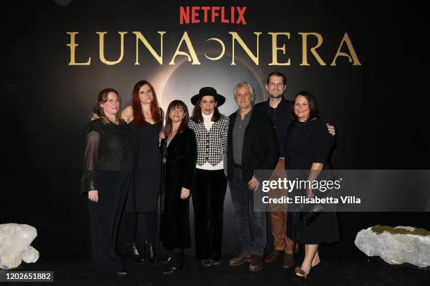 Nicole Norwood, Susanna Nicchiarelli, Paola Randi, Francesca Comencini, Domenico Procacci, Felipe Tewes and Kelly Luegenbiehl attend the Netflix's...