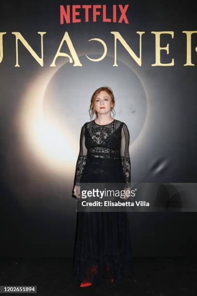 Federica Fracassi attends the Netflix's "Luna Nera" Premiere photocall on January 28, 2020 at Horti Sallustiani in Rome, Italy.