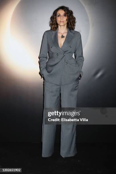 Manuela Mandracchia attends the Netflix's "Luna Nera" Premiere photocall on January 28, 2020 at Horti Sallustiani in Rome, Italy.