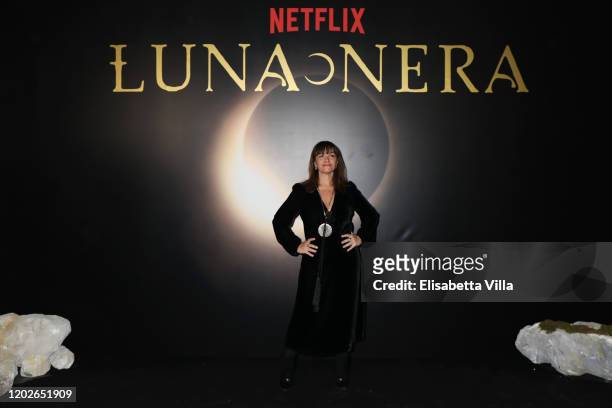Paola Randi attends the Netflix's "Luna Nera" Premiere photocall on January 28, 2020 at Horti Sallustiani in Rome, Italy.