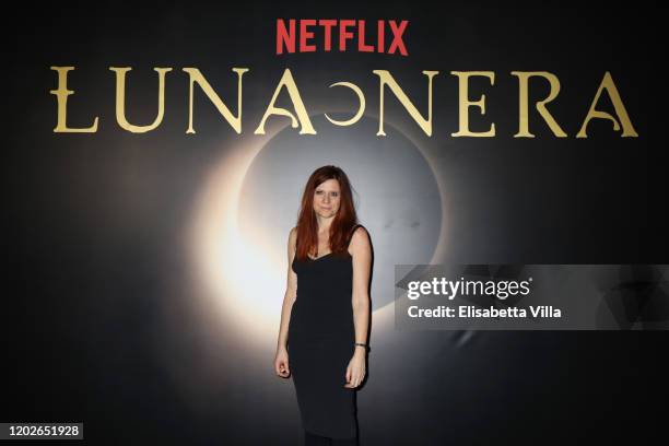 Director Susanna Nicchiarelli attends the Netflix's "Luna Nera" Premiere photocall on January 28, 2020 at Horti Sallustiani in Rome, Italy.