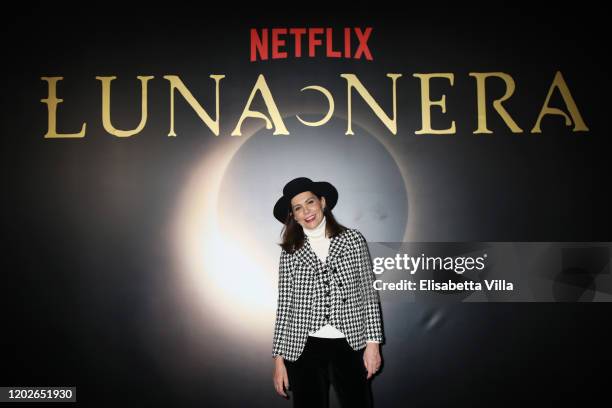 Director Francesca Comencini attends the Netflix's "Luna Nera" Premiere photocall on January 28, 2020 at Horti Sallustiani in Rome, Italy.