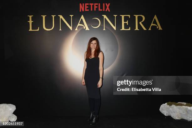 Director Susanna Nicchiarelli attends the Netflix's "Luna Nera" Premiere photocall on January 28, 2020 at Horti Sallustiani in Rome, Italy.