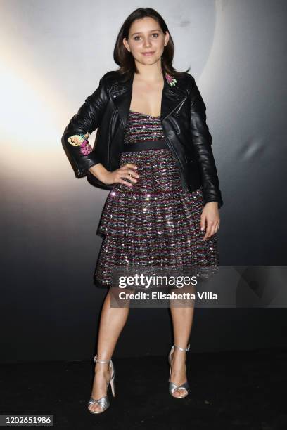Adalgisa Manfrida attends the Netflix's "Luna Nera" Premiere photocall on January 28, 2020 at Horti Sallustiani in Rome, Italy.