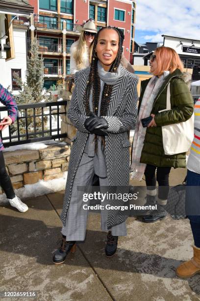 Actress Kerry Washington walks on Main Street on January 26, 2020 in Park City, Utah.