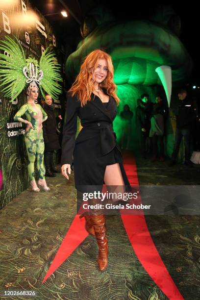 Palina Rojinski, wearing an outfit by Louis Vuitton, during the Place To B Berlinale Party "Garden of Eden" at Borchardt Restaurant on February 22,...