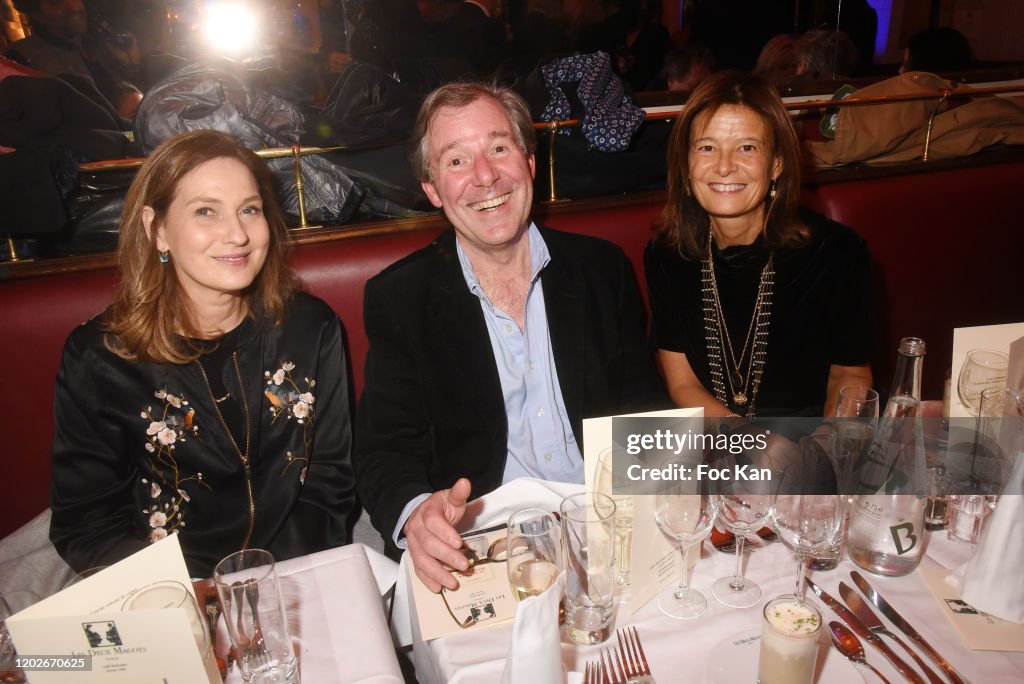 87th Prix Des Deux Magots 2020 Diner At Cafe Deux Magots