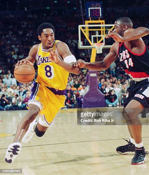 Los Angeles Lakers Kobe Bryant during Game 2 action during the NBA Playoff game against Portland Trailblazers in Los Angeles, California, April 26,...