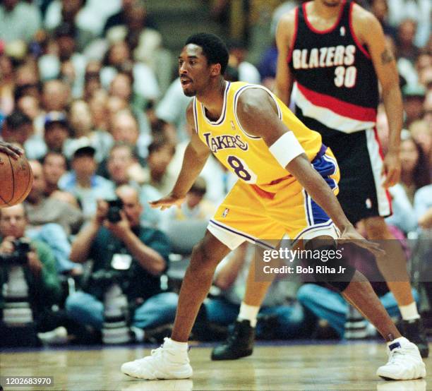 Los Angeles Lakers Kobe Bryant during Game 2 action during the NBA Playoff game against Portland Trailblazers in Los Angeles, California, April 26,...