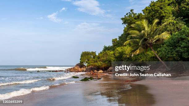 ghana, waves in the atlantic ocean - accra bildbanksfoton och bilder